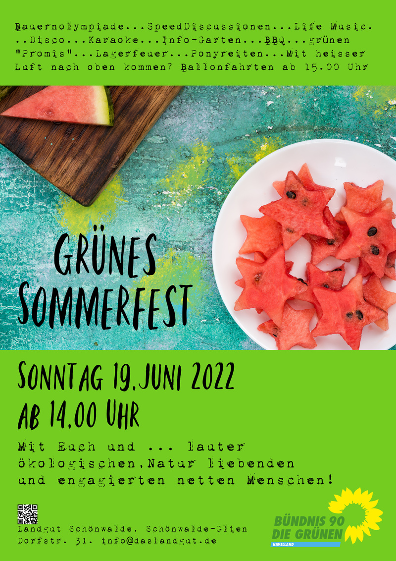 Sommerfest von Bündnis 90/Die Grünen, Brieselang