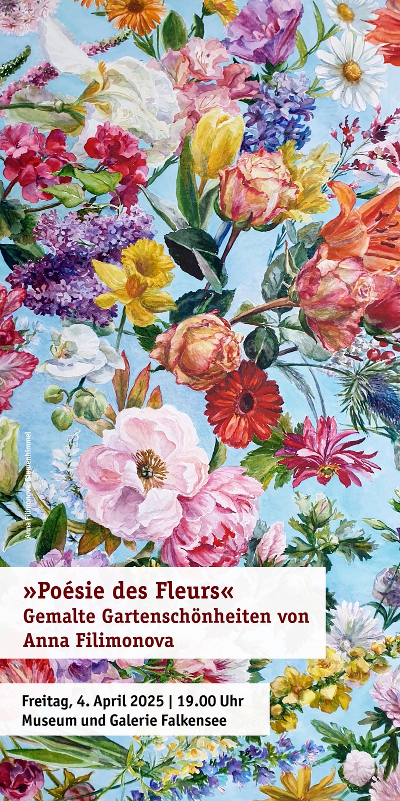 Einladung zur Ausstellung „Poésie des Fleurs“, Brieselang Einladung zur Ausstellung „Poésie des Fleurs“, Brieselang