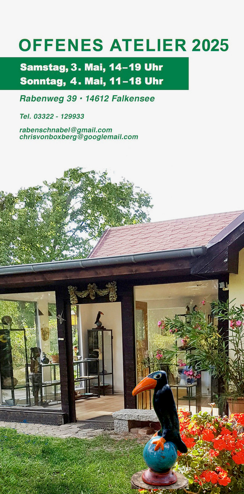 Kunst und Begegnung im Gartenatelier, Brieselang Kunst und Begegnung im Gartenatelier, Brieselang